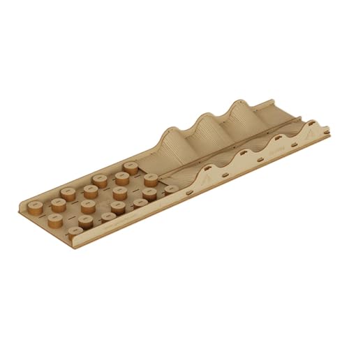 Luwecf Hindernisparcours Spielzeug Holzbausatz RC Crawler Hindernisrampe Modellpräsentation Glatte Oberflächen Abnehmbar für Kinder Freizeit Sammler Präsent, 68 X 18 X 5.5 cm von Luwecf