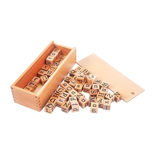 Luwecf Holzbuchstaben Spielzeug zur Förderung der Feinmotorik und des ABC-Lernens Luwecf Holzbuchstaben Spielzeug zur Förderung der Feinmotorik und des ABC-Lernens von Luwecf