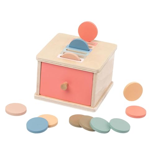 Luwecf Holzspielzeug für Kinder, Farbform Sortierbox Zur Förderung Der Motorischen Fähigkeiten, Münzbox Luwecf Holzspielzeug für Kinder, Farbform Sortierbox Zur Förderung Der Motorischen Fähigkeiten, Münzbox von Luwecf