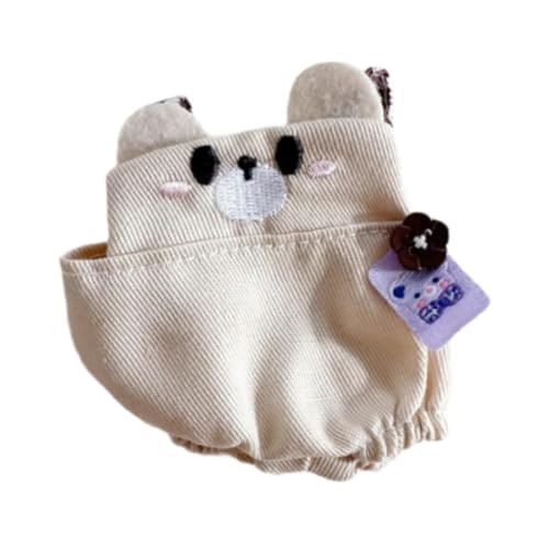 Luwecf Hosenträgerhose für Puppen, Kleidung für Plüschfiguren, Anziehmode für 15 cm Große Puppen, Braun von Luwecf