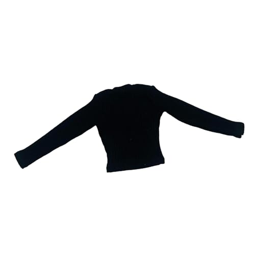 Luwecf Langarm Tops für Actionfiguren, Miniatur Kleidung für 12 Zoll Puppen, Schwarz Luwecf Langarm Tops für Actionfiguren, Miniatur Kleidung für 12 Zoll Puppen, Schwarz von Luwecf