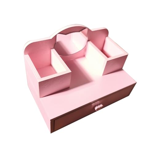 Luwecf Miniatur-puppenhaus Schminktisch Holz-kommode Puppenmöbel Aufbewahrungsbox für Kinderzimmer Bastelprojekte Miniaturwelten Sammlung von Luwecf