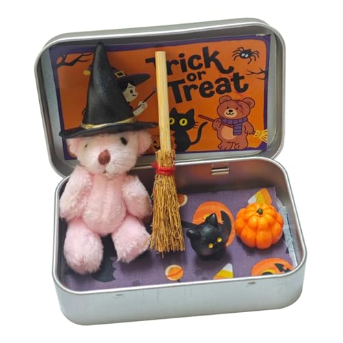 Luwecf Plüschtier Stofftier in Geschenkbox Aus Weichem Plüschstoff Als Kreative Verpackung für Kinder Und Erwachsene Als Halloween Überras, Rosa von Luwecf