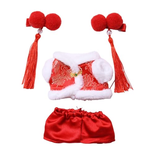 Luwecf Tang-Anzug für Puppen, Kleidung mit Kopfbedeckung für 17-cm-Plüschfiguren Luwecf Tang-Anzug für Puppen, Kleidung mit Kopfbedeckung für 17-cm-Plüschfiguren von Luwecf