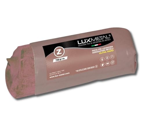 Lux Metal - PASTE " Z " ULTRA HARD " 700 GRAMS PRE-POLISHING ULTRA SHARPENING TO ELIMINATE SCRAP AND OXIDE AND DUST CLEANING ALUMINIUM BRASS COPPER STEEL STAINLESS STEEL WASTE ABRASIVE PASTE von Lux Metal