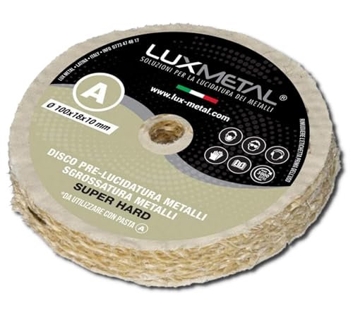 Lux Metal - Polierscheibe 100 mm Baumwolle Sisal grob für schleifbock doppelschleifer bohrmaschine akkuschrauber Polierscheiben Zum Polieren Metall wie Aluminium,Chrom Edelstahl, für Polierpaste Lux Metal - Polierscheibe 100 mm Baumwolle Sisal grob für schleifbock doppelschleifer bohrmaschine akkuschrauber Polierscheiben Zum Polieren Metall wie Aluminium,Chrom Edelstahl, für Polierpaste von Lux Metal
