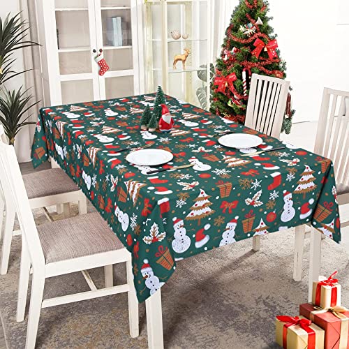 LuxFocus Weihnachts Tischdecke, Waschbar, Knitterfrei, Tischdecke, Samt Tischdecke, rechteckig, dekorative Tischdecke, Tischset für Partys, Essen, Bankett im Freien, Grün, 137 x 228 cm LuxFocus Weihnachts Tischdecke, Waschbar, Knitterfrei, Tischdecke, Samt Tischdecke, rechteckig, dekorative Tischdecke, Tischset für Partys, Essen, Bankett im Freien, Grün, 137 x 228 cm von LuxFocus