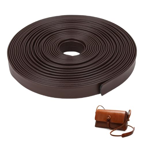 Lederriemen, Lederband 500x10mm in Braun Lederstreifen aus PU für Handwerk Modeaccessoires für Gürtel Hundehalsbänder DIY Projekte Vielseitig in Handarbeit Accessoire-Herstellung von LuxStellar
