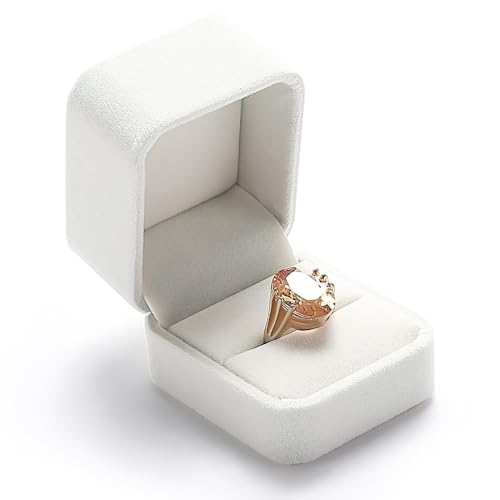 LuxStellar Ringbox Hochzeit,Hochwertige Ring Box Hochzeit In Reinweiß mit Weicher Futterstoff Auskleidung Ringschatulle Ideal für Verlobungen Trauungen und Schmuckpräsentationen LuxStellar Ringbox Hochzeit,Hochwertige Ring Box Hochzeit In Reinweiß mit Weicher Futterstoff Auskleidung Ringschatulle Ideal für Verlobungen Trauungen und Schmuckpräsentationen von LuxStellar