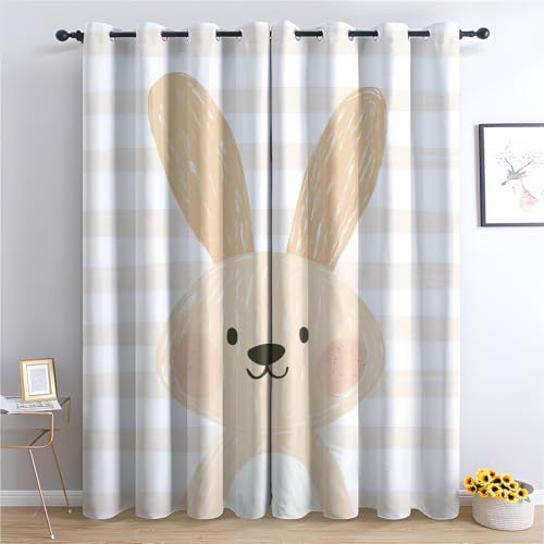 Luxfieo Kaninchen Vorhänge Kinder Mädchen Süße Cartoon Hase Vorhang Blickdicht Gardinen Verdunklungsvorhänge mit Ösen Thermovorhang für Wohnzimmer Schlafzimmer Fenster Deko 2er Set H 166 x B 75 cm T# Luxfieo Kaninchen Vorhänge Kinder Mädchen Süße Cartoon Hase Vorhang Blickdicht Gardinen Verdunklungsvorhänge mit Ösen Thermovorhang für Wohnzimmer Schlafzimmer Fenster Deko 2er Set H 166 x B 75 cm T# von Luxfieo
