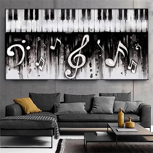 Diamond Painting, Klavier Schwarz Weiß 5D DIY Diamant Painting Bilder Erwachsene Stich Kristall Diamant Malerei Kreuzstich Stickerei Leinwand Bilder für Home Wand Decor Gemälde Square Drill, 30x75cm Diamond Painting, Klavier Schwarz Weiß 5D DIY Diamant Painting Bilder Erwachsene Stich Kristall Diamant Malerei Kreuzstich Stickerei Leinwand Bilder für Home Wand Decor Gemälde Square Drill, 30x75cm von Luxioo