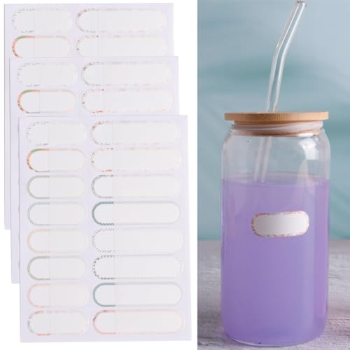 160 Stück einschließlich 80 Stück 4cm und 80 Stück 6cm, Schreibbare Flasche Name Aufkleber Selbstklebend Einfach zu kleben und schälen Namen Etiketten Tags für Wasserflasche, Container Name Tags von Luxiremi