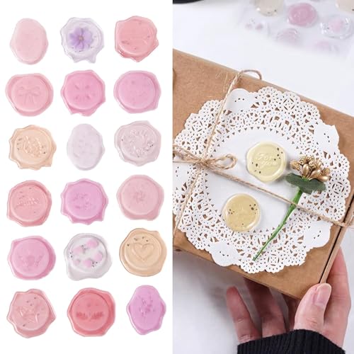 36 Stück Wachs Siegel Aufkleber Hochzeit Einladung Aufkleber Umschlag Siegel Aufkleber Hochzeit Umschlag Aufkleber für Party Favors Einladungen Bridal Shower Party Geburtstag Weihnachten Party Supply von Luxiremi