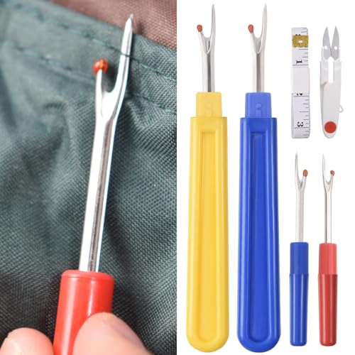 6 Stück Naht Ripper Groß und Klein Zwei Größe, Nähfaden Unpicker Gewinde Cutter Entferner, Naht Rippers für Nähen Naht Ripper mit Schere und Regel für Nähen Nadelwerk DIY Handwerk 6 Stück Naht Ripper Groß und Klein Zwei Größe, Nähfaden Unpicker Gewinde Cutter Entferner, Naht Rippers für Nähen Naht Ripper mit Schere und Regel für Nähen Nadelwerk DIY Handwerk von Luxiremi
