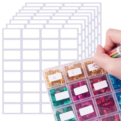 640 selbstklebende kleine Etiketten: Adresse, Preis, abnehmbar, Gewürze, über 600 Blanko- und Namensetiketten für Schule, Büro, Post, Einkaufszentrum von Luxiremi