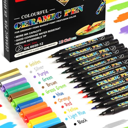 12 Acrylstifte für Steine Wasserfest, Acrylic Marker, Porzellanstifte Spülmaschinenfest, für Rock Painting, Glas, Papier, Holz, Ei, Leinwand, Keramik, Stoff, DIY Crafts, Ostergeschenke Kinder 12 Acrylstifte für Steine Wasserfest, Acrylic Marker, Porzellanstifte Spülmaschinenfest, für Rock Painting, Glas, Papier, Holz, Ei, Leinwand, Keramik, Stoff, DIY Crafts, Ostergeschenke Kinder von Luxoraiova