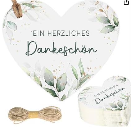 50 Stück Geschenkanhänger Hochzeit Schön dass du da bist Herz Etiketten Eukalyptus Danke Anhänger 5cm Tags Gastgeschenke Geburtstag Taufe Kommunion Babyparty Deko Geschenk mit 10m Jute Schnur 50 Stück Geschenkanhänger Hochzeit Schön dass du da bist Herz Etiketten Eukalyptus Danke Anhänger 5cm Tags Gastgeschenke Geburtstag Taufe Kommunion Babyparty Deko Geschenk mit 10m Jute Schnur von Luxoraiova