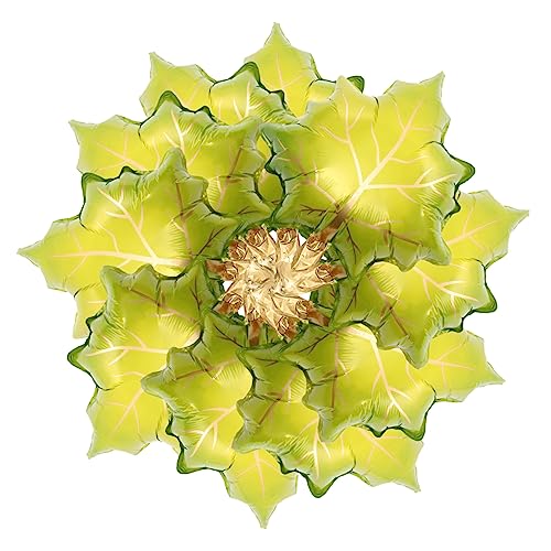 10 Stück Folienballons Ahornblatt Form für Thanksgiving Aluminiumfolie Luftballons für Herbstliche Feiern und Fotorequisiten von Luxshiny