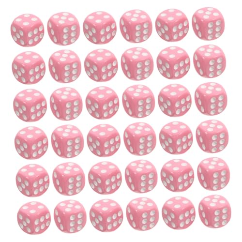 100 Stück Seitige Set mit Abgerundeten Ecken Acrylwürfel für Tischspiele Unterricht und Soziale Veranstaltungen Langlebig und Farbenfroh von Luxshiny