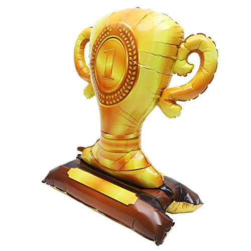 Champion Trophy Folienballon Aluminium für Abschlussfeiern Sportevents und Kreative Dekorationen für Innen und Außeneinsätze Champion Trophy Folienballon Aluminium für Abschlussfeiern Sportevents und Kreative Dekorationen für Innen und Außeneinsätze von Luxshiny
