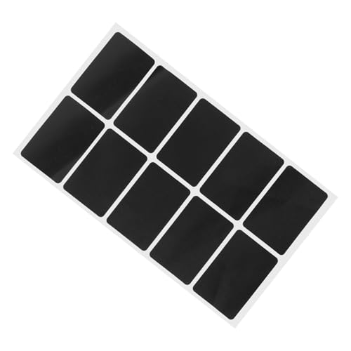 Luxshiny 1 Blatt Tafelaufkleber Tafelzeichen für Lebensmittel Pantry -Etiketten für Behälter vorgedruckt cl Papieretiketten Briefmarkendrucker Aufkleber für Wasserflaschen Prise PVC Schwarz von Luxshiny