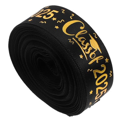 Luxshiny 1 Rolle 4 5 M Abschlussband Diy-Bastelband Für Die Abschlussfeier 2025 Elegantes Polyester-Partygeschenk- Zum Verpacken Von Geschenken (4 5 M) von Luxshiny