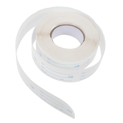 Luxshiny 1 Rolle Etiketten für Lebensmittel Selbstklebende Datumsaufkleber für Sichere Aufbewahrung von Speisen zu Hause Restaurant Einfaches Beschriften und Entfernen für Buffets und Luxshiny 1 Rolle Etiketten für Lebensmittel Selbstklebende Datumsaufkleber für Sichere Aufbewahrung von Speisen zu Hause Restaurant Einfaches Beschriften und Entfernen für Buffets und von Luxshiny