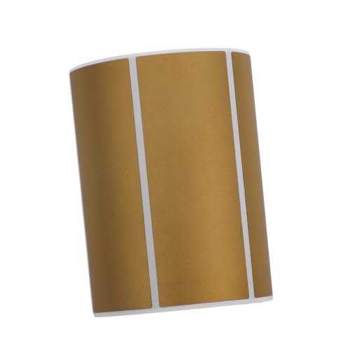 Luxshiny 1 Rolle Kratzbeschichtung Spiele Rubbelaufkleber DIY-Etiketten abziehen und aufkleben Rubbelaufkleber als Belohnung Rubbelaufkleber, rechteckig Abziehbilder abkratzen Papier Golden von Luxshiny