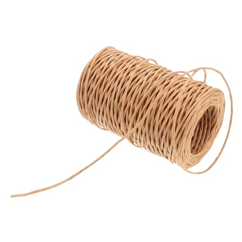 Luxshiny 1 Rolle handgewebter Lampenschirm Girlandenschnur dekoratives Papierseil Seil weben Draht zum Basteln Seilverpackung Jutegarn für Bastelarbeiten Papierseile Eine rolle Schokolade von Luxshiny