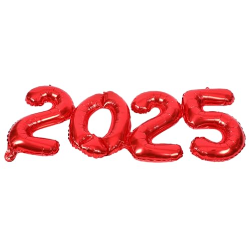 Luxshiny 1 Satz 2025 Ballon 2025 Abschlussball Einladung Konfetti Blumensträuße 2025 Neujahrsballons Partydekorationen Weihnachtsfeier Luftballons 2025 Folienballons Rot Aluminiumfolie Luxshiny 1 Satz 2025 Ballon 2025 Abschlussball Einladung Konfetti Blumensträuße 2025 Neujahrsballons Partydekorationen Weihnachtsfeier Luftballons 2025 Folienballons Rot Aluminiumfolie von Luxshiny