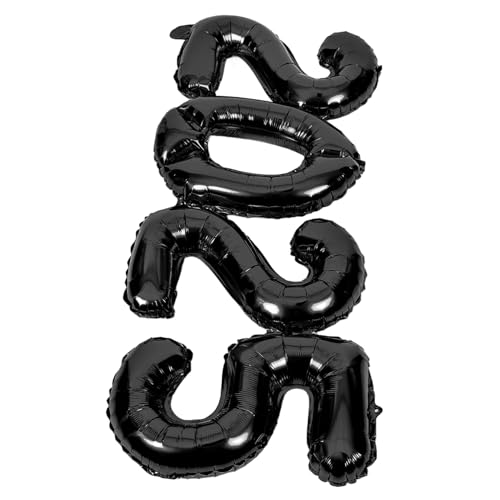 Luxshiny 1 Satz 2025 Ballon 2025 Frohes Neujahrsballons Abschlussball 2025 Folienballons luftballons Partydekoration Partyballons Dekorationen Ballon für das neue Jahr Aluminiumfolie Black Luxshiny 1 Satz 2025 Ballon 2025 Frohes Neujahrsballons Abschlussball 2025 Folienballons luftballons Partydekoration Partyballons Dekorationen Ballon für das neue Jahr Aluminiumfolie Black von Luxshiny