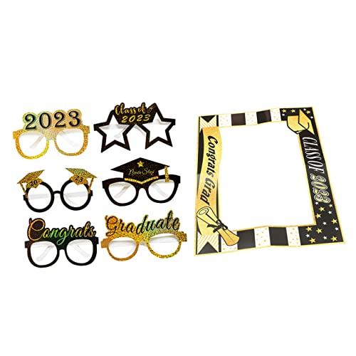 Luxshiny 1 Satz Abschlussfeier Brillen Requisiten Lustige Abschlussgläser Papier Foto Booth Rahmen für Unvergessliche Erinnerungen bei Schulveranstaltungen und Partys Luxshiny 1 Satz Abschlussfeier Brillen Requisiten Lustige Abschlussgläser Papier Foto Booth Rahmen für Unvergessliche Erinnerungen bei Schulveranstaltungen und Partys von Luxshiny