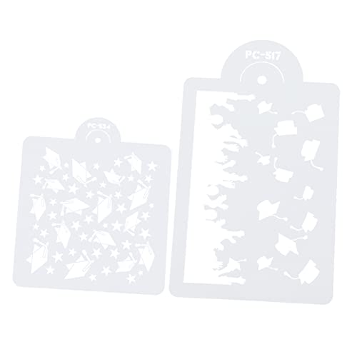 Luxshiny 1 Satz Graduation Cake Schablonen Praktische Diy Dekorationsvorlagen Für Abschlusspartys Aus Langlebigem Material Leicht Zu Handhaben Für Kreative Tortengestaltung 2 Stück von Luxshiny