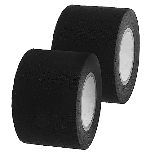 Luxshiny 1 Satz Hochtemperaturbeständiges Isolationsband Elektrisches Band Draht Farbig Ärmel Kabel Stoff Gewebe-elektroband Automobil Klebeband Nutzen Black Flanell 2rollen von Luxshiny