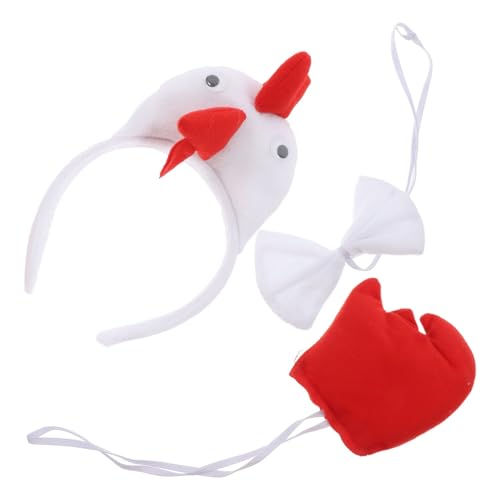 Luxshiny 1 Satz Hühnerkostüm Set für Tierische Kopfbedeckung mit für Tierpartys und Themenfeiern Lustiges und Süßes Outfit für Verkleidungsfeiern Teiliges Set Weiß Luxshiny 1 Satz Hühnerkostüm Set für Tierische Kopfbedeckung mit für Tierpartys und Themenfeiern Lustiges und Süßes Outfit für Verkleidungsfeiern Teiliges Set Weiß von Luxshiny