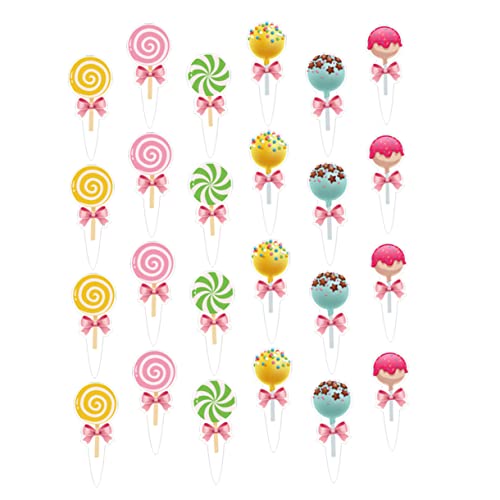Luxshiny 1 Satz Kuchenstangen Dekorationen Süßigkeiten-thema-kuchen-picks Cupcake -topper Zubehör Für Themenpartys Einsätze Kuchen -topper Tortendeko Topper Papier 24 Stück Luxshiny 1 Satz Kuchenstangen Dekorationen Süßigkeiten-thema-kuchen-picks Cupcake -topper Zubehör Für Themenpartys Einsätze Kuchen -topper Tortendeko Topper Papier 24 Stück von Luxshiny