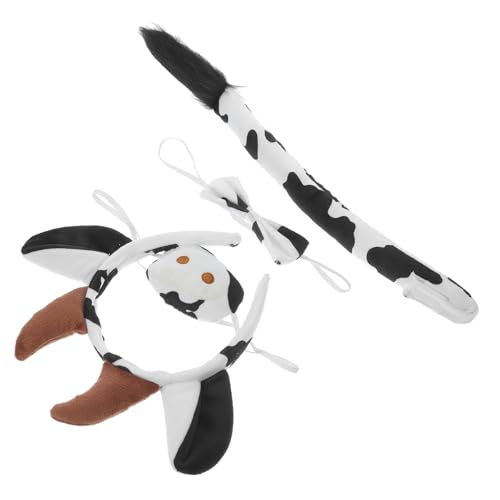 Luxshiny Kuh Kostüm Satz Tierhörner Stirnband mit Fliege Künstlicher Nase für Halloween und Cosplay Kinderpartykostüm Zubehör Luxshiny Kuh Kostüm Satz Tierhörner Stirnband mit Fliege Künstlicher Nase für Halloween und Cosplay Kinderpartykostüm Zubehör von Luxshiny