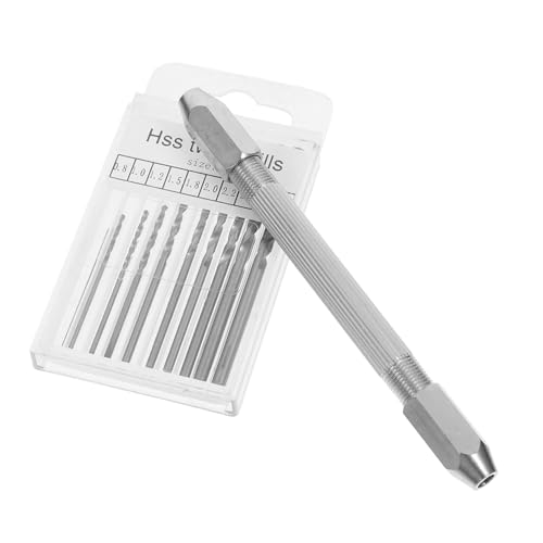 Luxshiny 1 Satz Mini Sechskant Bohrerset für Uhrenreparatur Professionelles Werkzeug Set mit Doppeltem Design für Vielseitige Anwendung für Uhren Brillen und Schmuckreparatur Tragbar und von Luxshiny