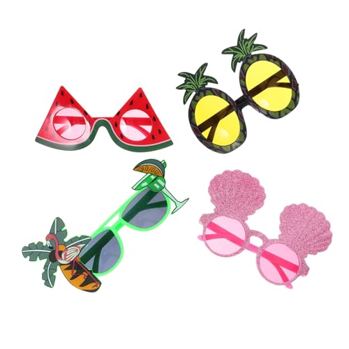 Luxshiny 1 Satz Partybrille Lustig Luau Party-sonnenbrille Partyzubehör Zum Thema Strand Tropische Sonnenbrille Hawaii-partyzubehör Hawaiianische Fotokabine Requisiten Stk 4 Stück Luxshiny 1 Satz Partybrille Lustig Luau Party-sonnenbrille Partyzubehör Zum Thema Strand Tropische Sonnenbrille Hawaii-partyzubehör Hawaiianische Fotokabine Requisiten Stk 4 Stück von Luxshiny