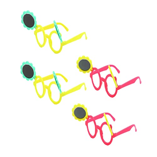 Luxshiny 1 Satz Sonnenbrillen Mit Sonnenblumen Design Kreative Partybrille Und Fotorequisiten Für Accessoires Für Sommerfestivals Und Feiertagsfeiern 4 Stück von Luxshiny