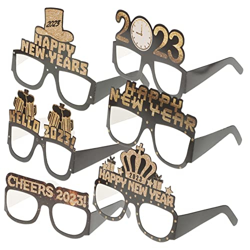 Luxshiny 1 Satz Teiliges Neujahr Brillen Für Lustige Fotorequisiten Für Silvester Feiern Papierbrillen Party Gadgets Für Unvergessliche Erinnerungen 12 Stück Luxshiny 1 Satz Teiliges Neujahr Brillen Für Lustige Fotorequisiten Für Silvester Feiern Papierbrillen Party Gadgets Für Unvergessliche Erinnerungen 12 Stück von Luxshiny