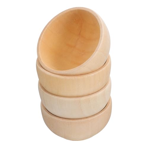 Luxshiny 1 Satz Teiliges Set Diy Holzschalen Für Holzspielzeug Handwerkliches Material Zur Gestaltung Von Mikrolandschaften Kreative Bastelbedarf Für Fantasie Und Motorik 4 Stück von Luxshiny