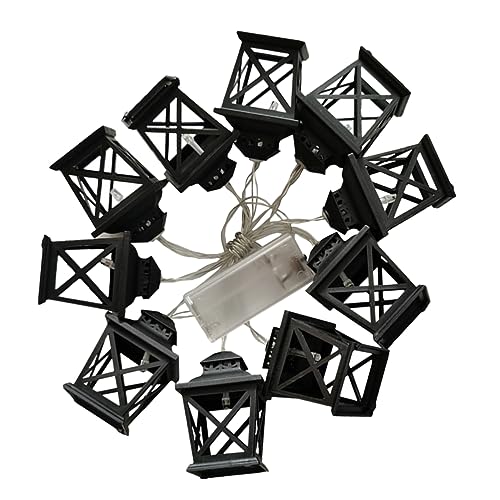 Luxshiny 1 Stück Kreative Retro LED Lichterkette Kerosene Lampenform Lange Lichterkette für und Außendekoration Energieeffizient und Langlebig für Partys und Festlichkeiten Batterien nicht von Luxshiny