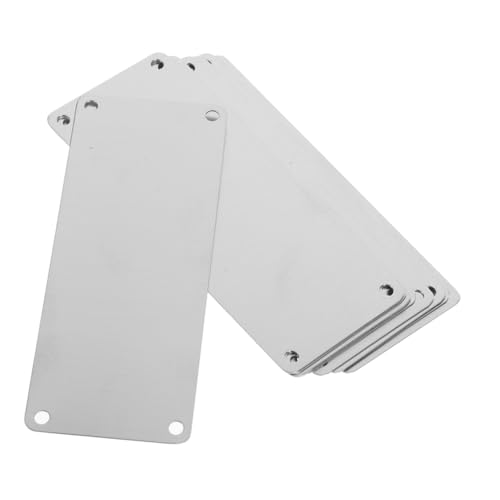 Luxshiny 10 Stück Blanko Namensschild mit Vorgebohrten Löchern für Diy Gravur Vielseitig Einsetzbar für Büro Zuhause und Gewerbe Luxshiny 10 Stück Blanko Namensschild mit Vorgebohrten Löchern für Diy Gravur Vielseitig Einsetzbar für Büro Zuhause und Gewerbe von Luxshiny