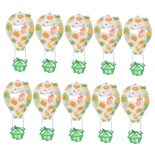 Luxshiny 10 Stück Hot Air Balloon Folienballons für Geburtstagsfeiern Hochzeiten und Anlässe Einzigartige Leicht Transportierbare Dekoration für Unvergessliche Events von Luxshiny