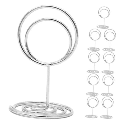 Luxshiny 10 Stück Schreibtischnummernhalter aus Metall Schreibtischklammer für Notizen TABLE -NUMPER -HAUSE Ständer für Fotoclips Halter für Büroklammern Eisen Silver Luxshiny 10 Stück Schreibtischnummernhalter aus Metall Schreibtischklammer für Notizen TABLE -NUMPER -HAUSE Ständer für Fotoclips Halter für Büroklammern Eisen Silver von Luxshiny