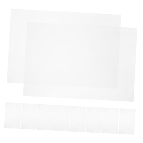 Luxshiny 10 Stück Transparente Schablonenblätter für Druckstift Wiederverwendbare Schablonen für Zeichnen für Kunstprojekte und Handwerk von Luxshiny