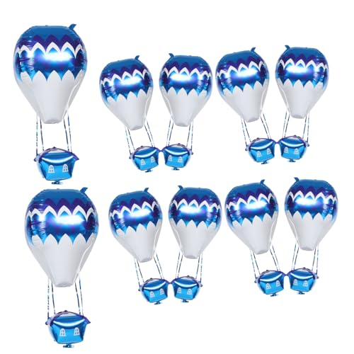 Luxshiny 10 Stücke Aluminium Film Ballon Heißer Luft Ballon Party Dekorationen Heißer Luft Ballon Dekorationen Blau Luxshiny 10 Stücke Aluminium Film Ballon Heißer Luft Ballon Party Dekorationen Heißer Luft Ballon Dekorationen Blau von Luxshiny