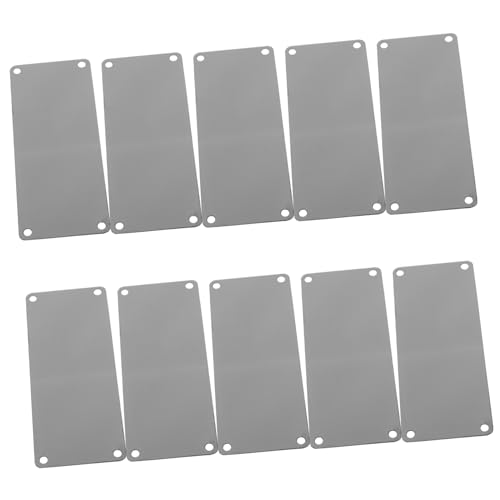 Luxshiny 10Stücke Blanko Metallschilder Rostfreier Gravierbare Namensschilder für Büro Rustikale Dekoration DIY Vielseitig Einsetzbar Luxshiny 10Stücke Blanko Metallschilder Rostfreier Gravierbare Namensschilder für Büro Rustikale Dekoration DIY Vielseitig Einsetzbar von Luxshiny