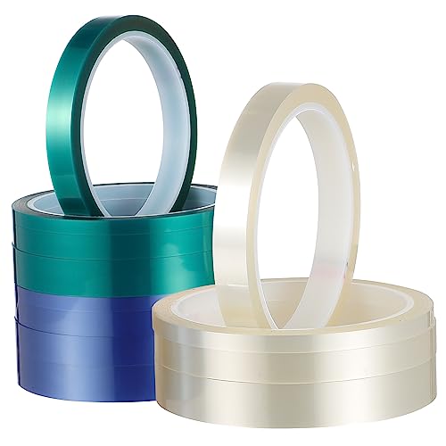Luxshiny 12 Rollen Hitzebeständiges Klebeband Sublimation Wärmeband für Elektronik und DIY Projekte Hohe Temperaturbeständigkeit Vielseitig Einsetzbar von Luxshiny